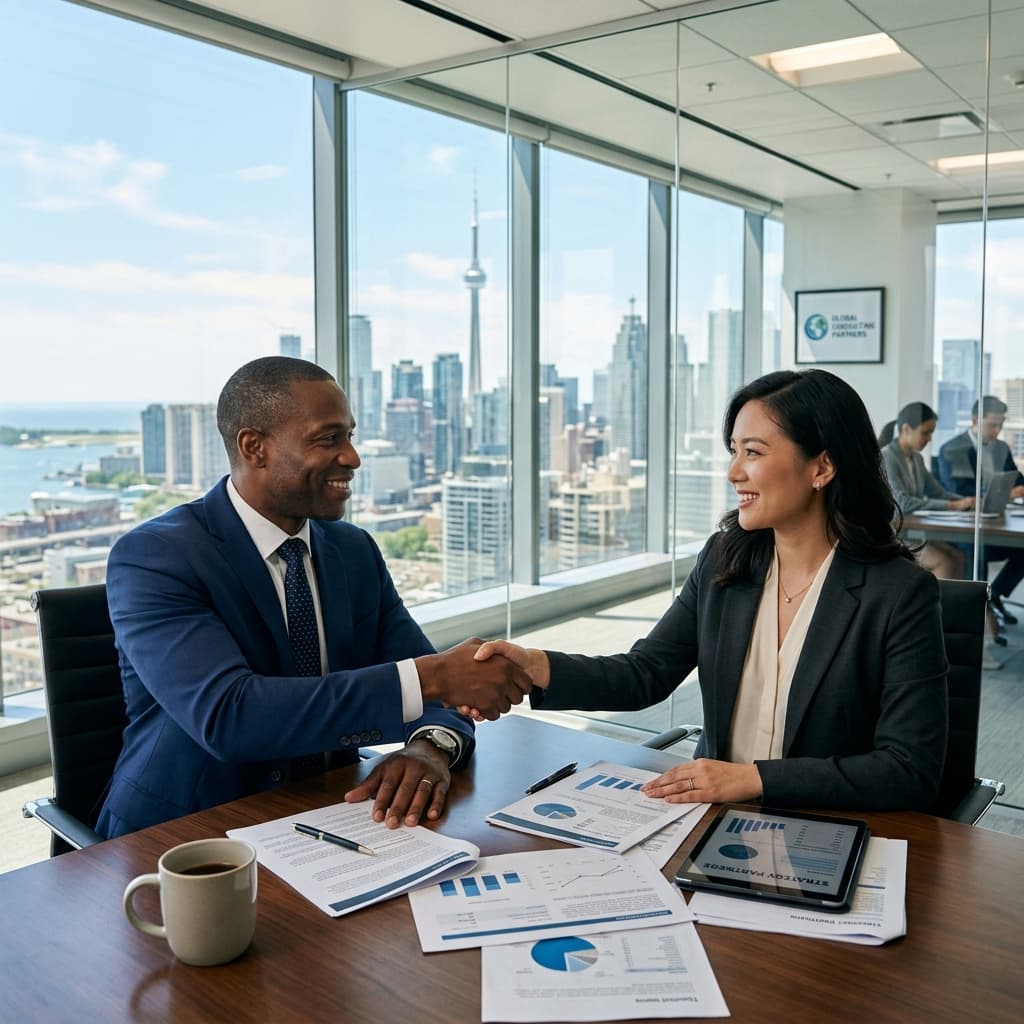 Business Consultants collaborating